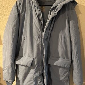 GAP Women's Light Blue Puffer Jacket